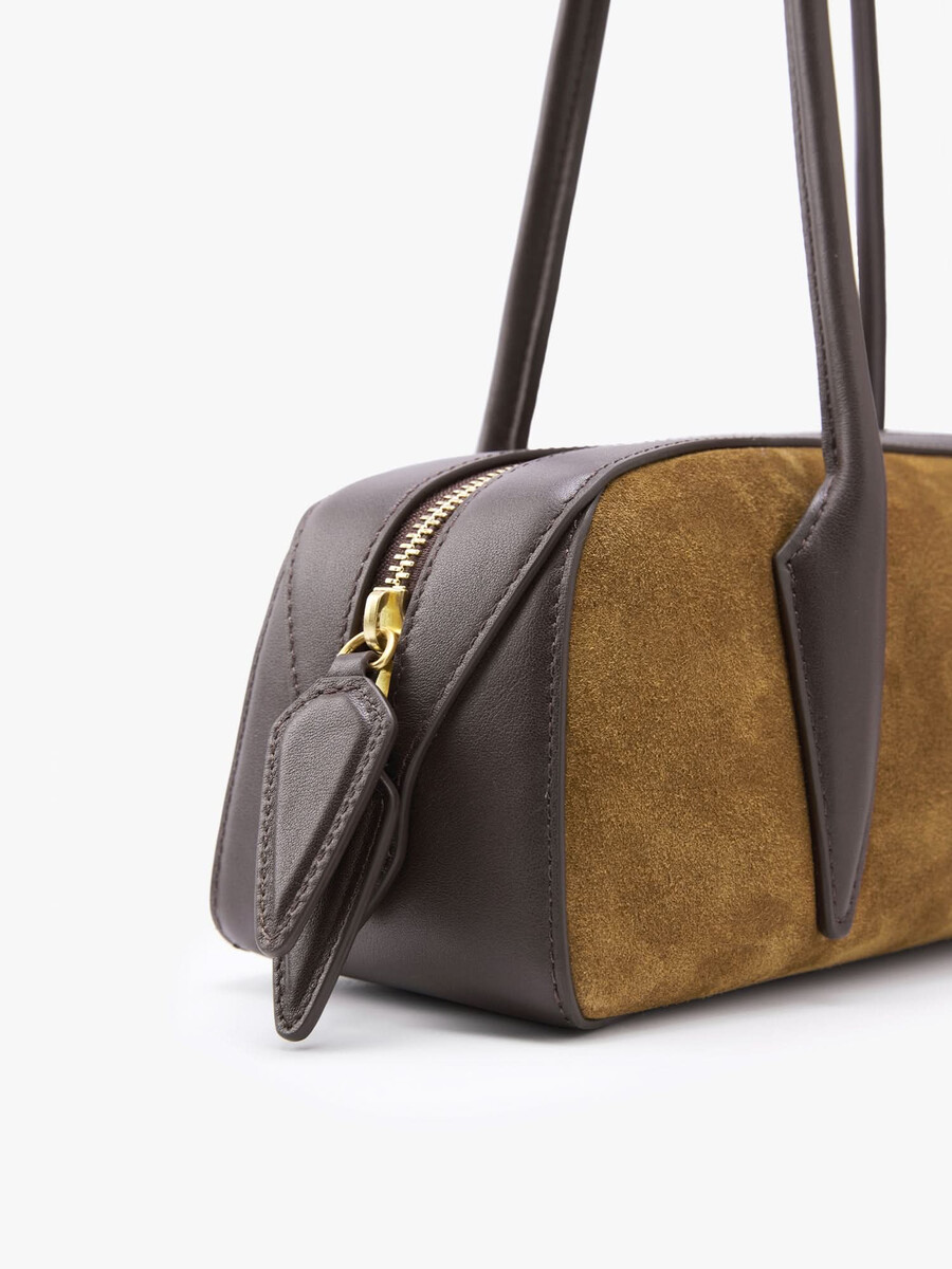 schultertasche aus patchwork-leder