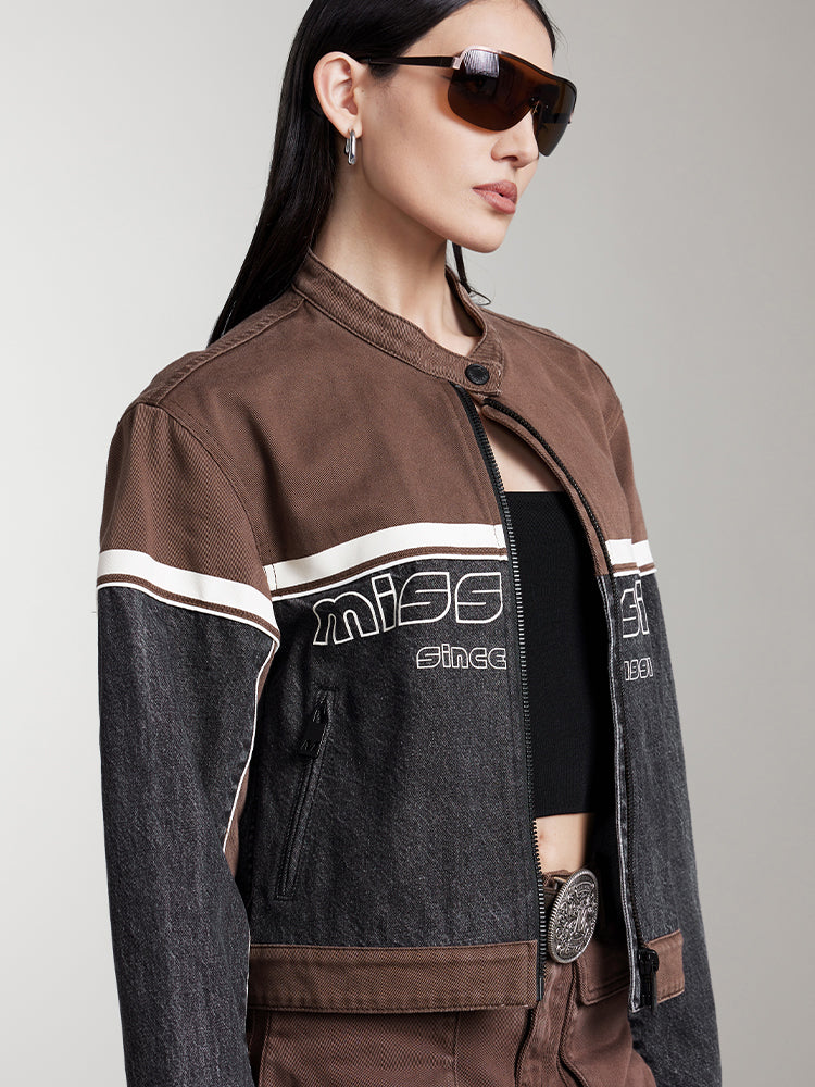 patchwork-jeansjacke