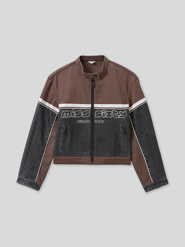 patchwork-jeansjacke