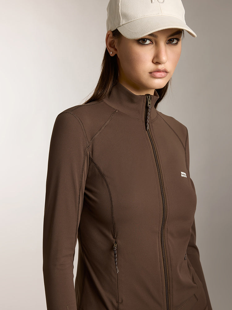 sportliche strickjacke