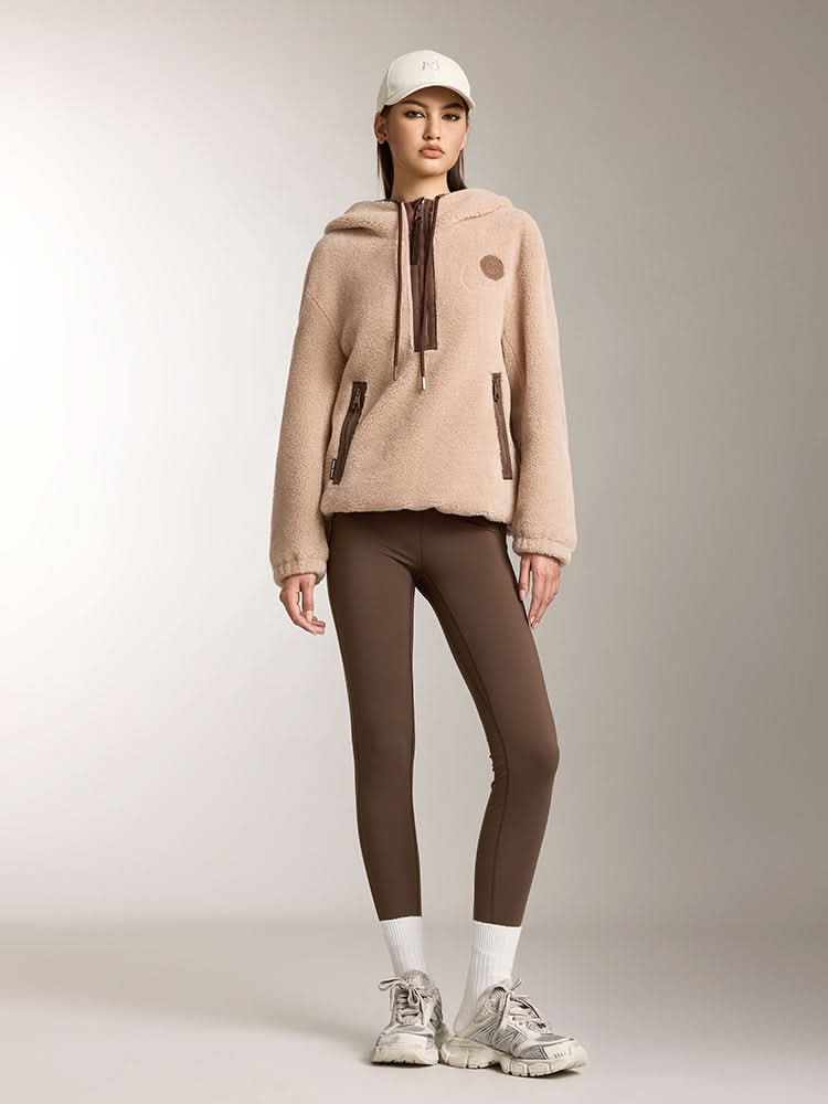 fleecejacke mit kapuze