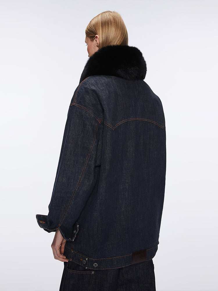 abnehmbare jeansjacke