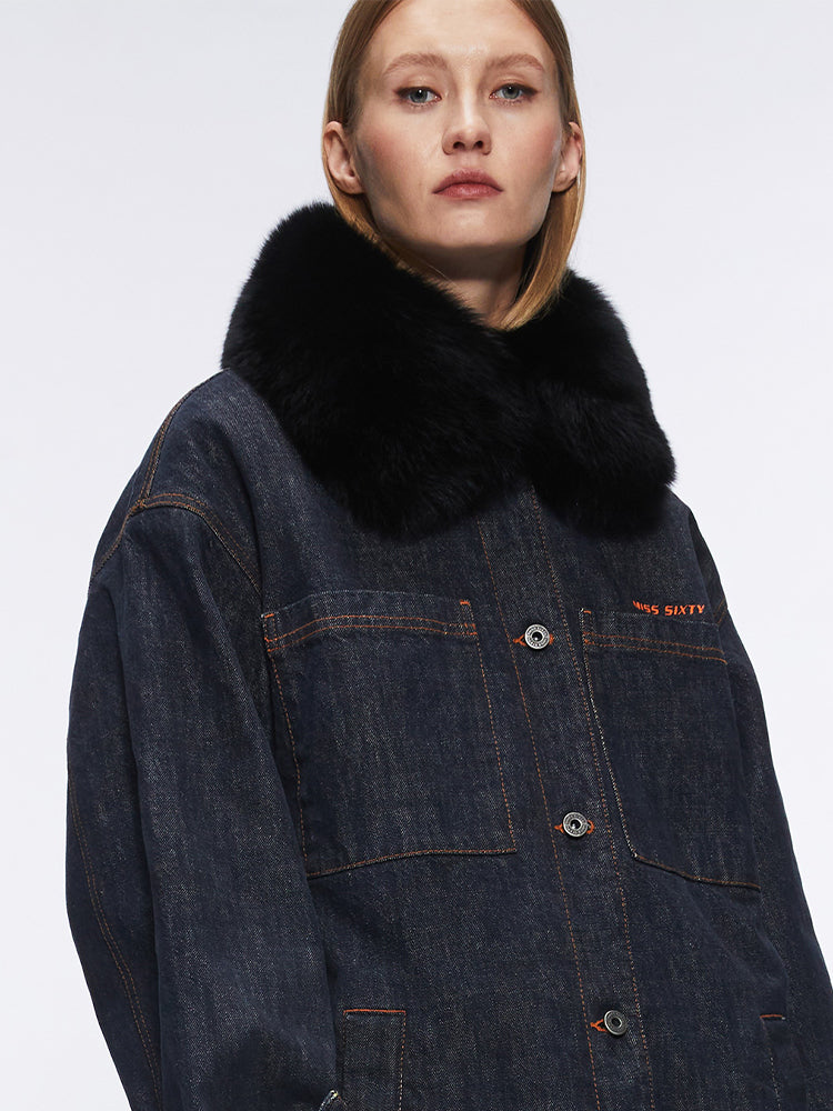 abnehmbare jeansjacke