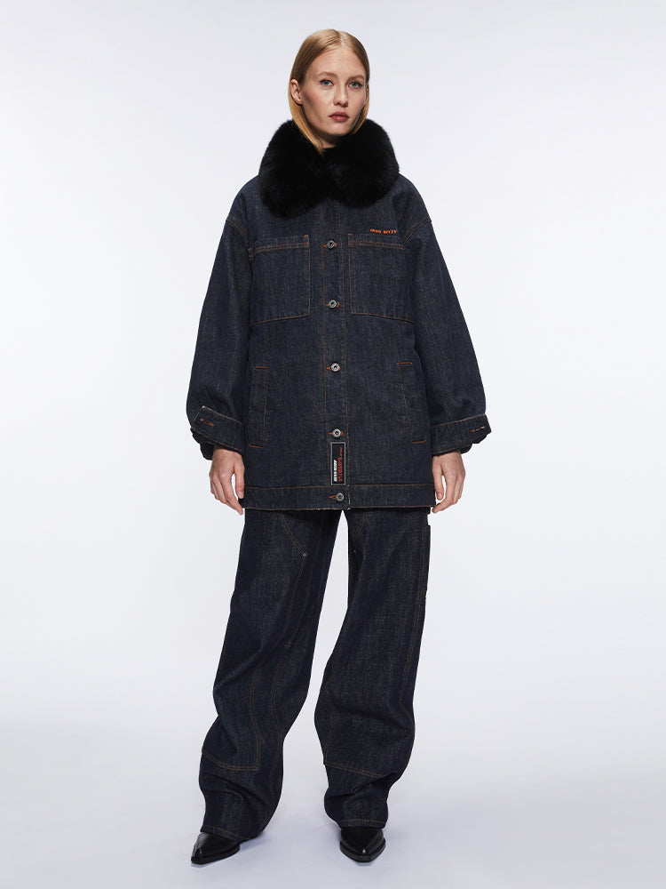 abnehmbare jeansjacke