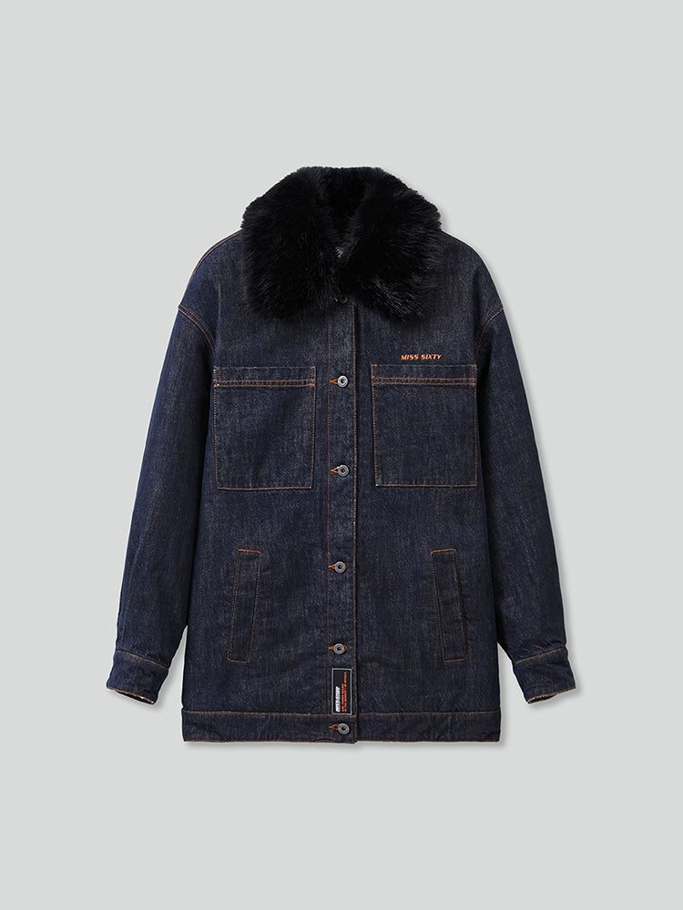 abnehmbare jeansjacke
