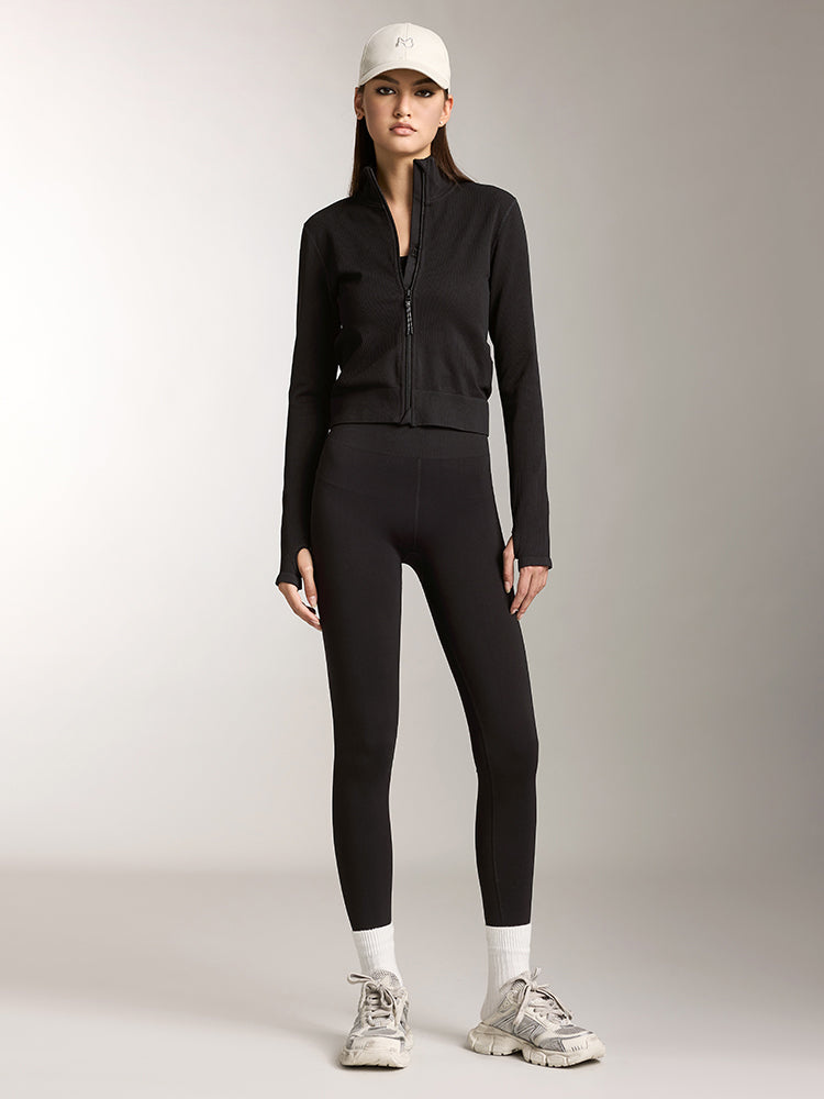sportjacke mit stehkragen schmaler passform