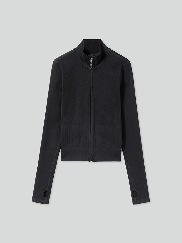 sportjacke mit stehkragen schmaler passform