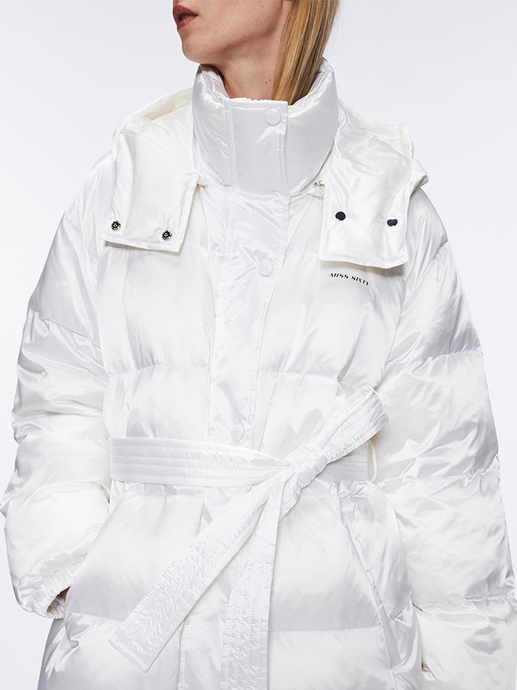 steppjacke mit gürtel