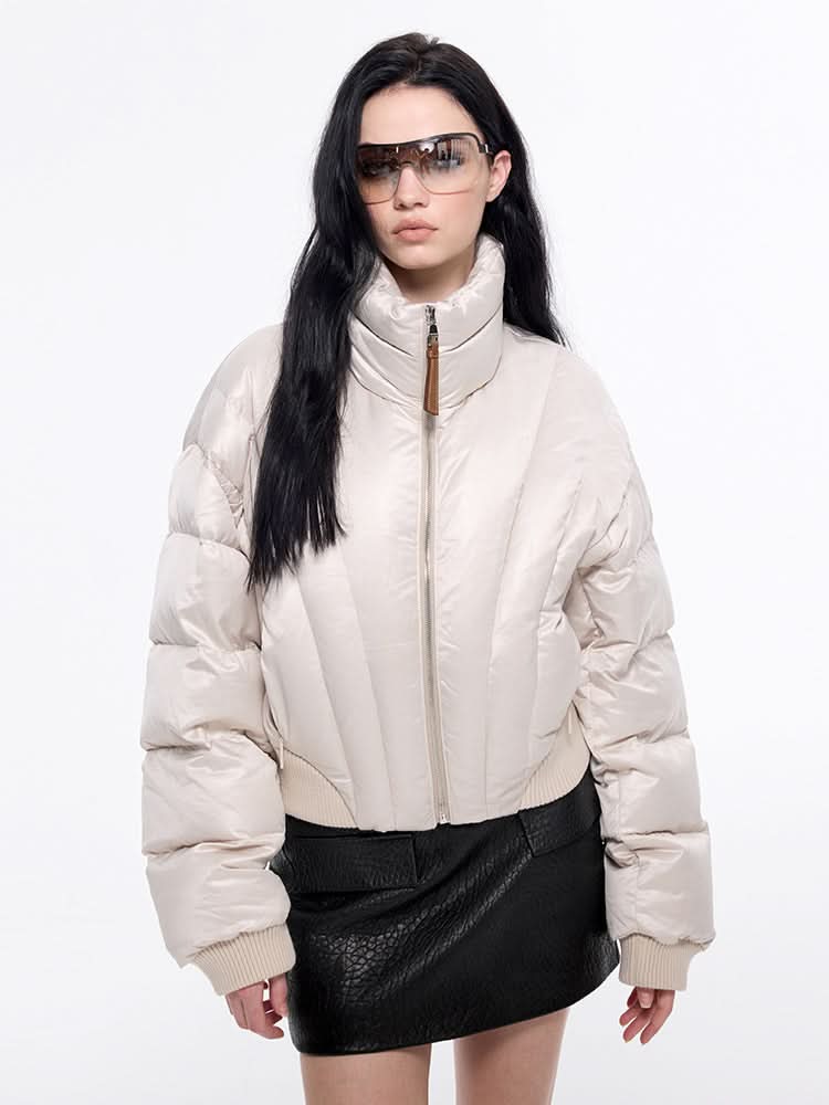 flanelljacke mit kragen und steppkragen