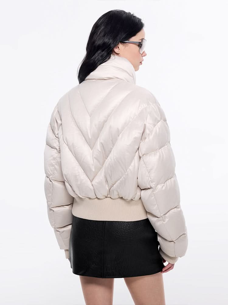 flanelljacke mit kragen und steppkragen