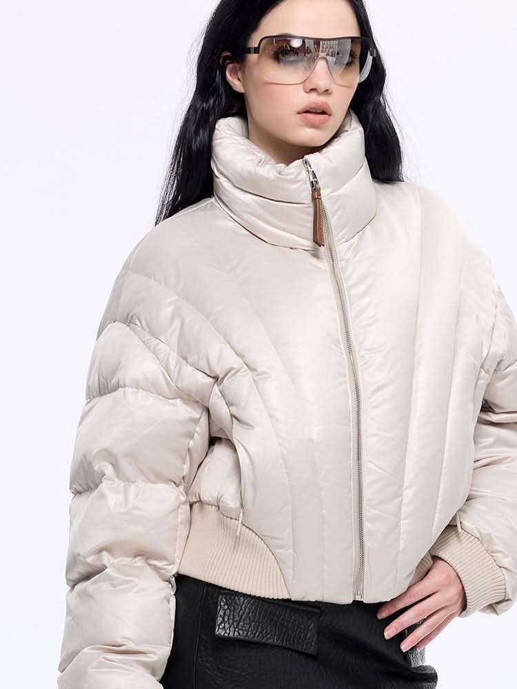 flanelljacke mit kragen und steppkragen