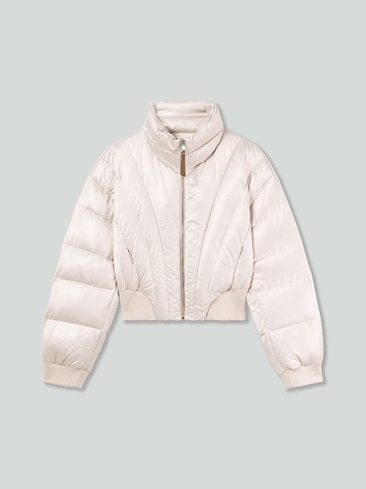 flanelljacke mit kragen und steppkragen