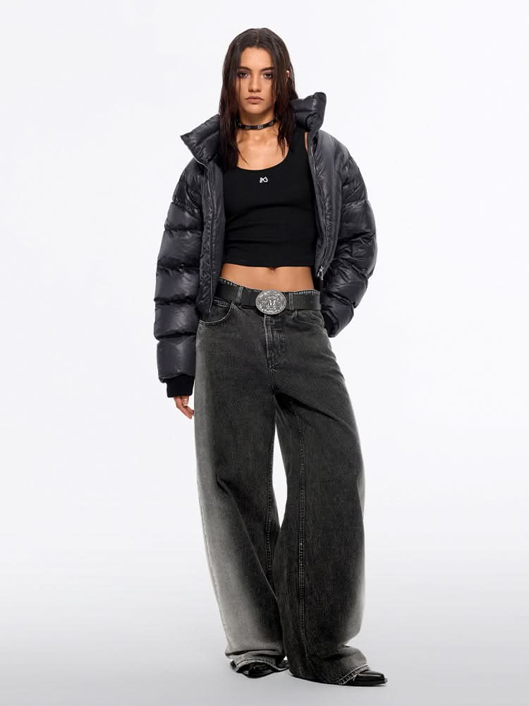 flanelljacke mit kragen und steppkragen