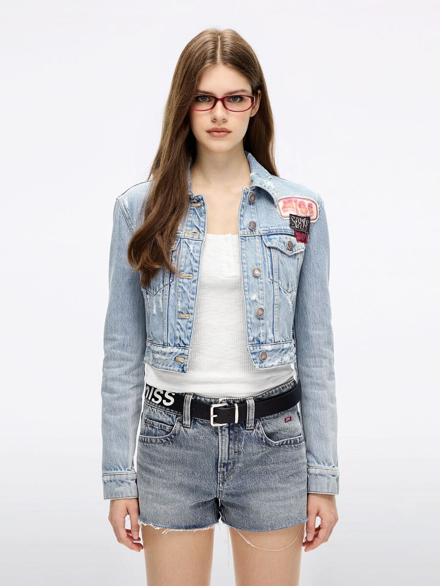 patchwork-jeansjacke