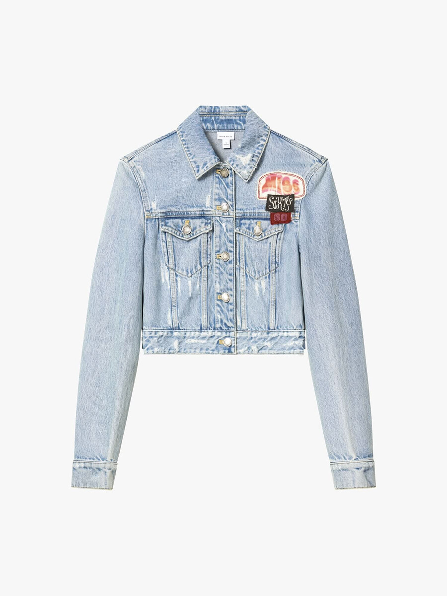 patchwork-jeansjacke
