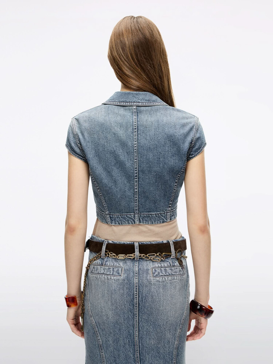 kurze jeansjacke