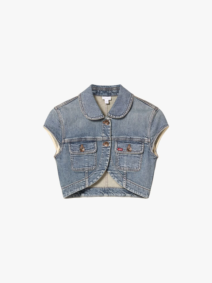 kurze jeansjacke