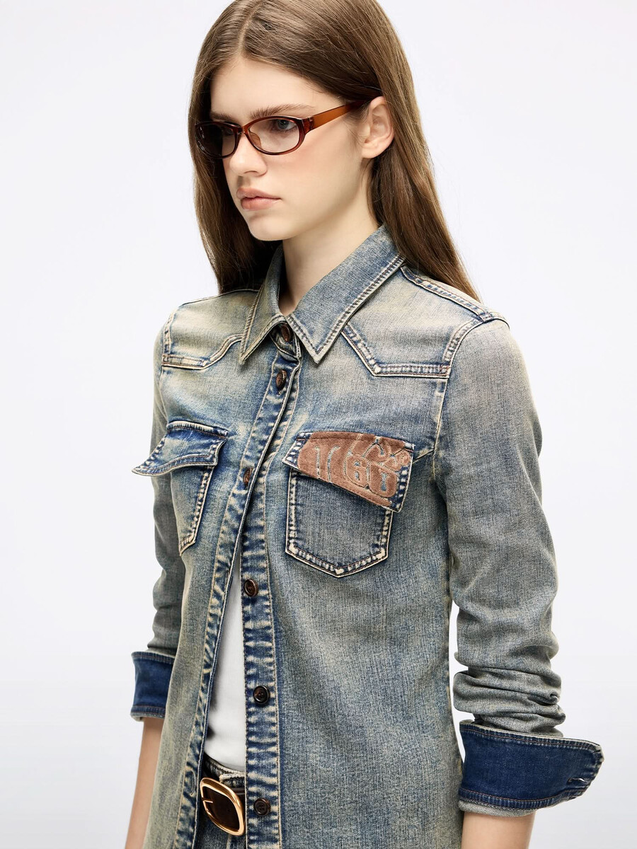patchwork-jeanshemd
