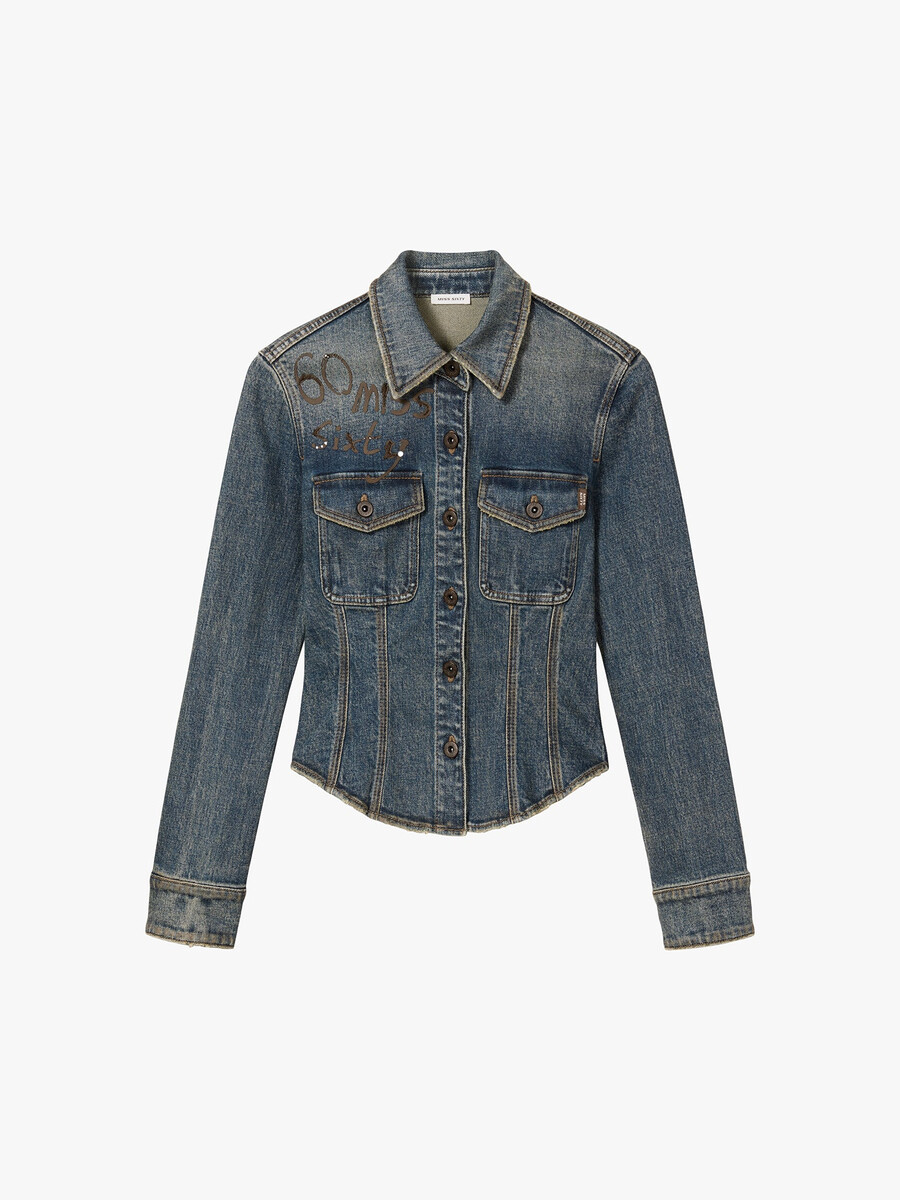 strass-jeanshemd