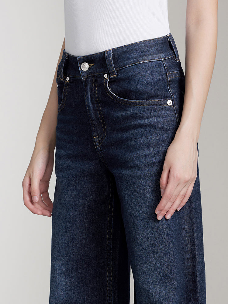 schlagjeans mit niedrigem bund