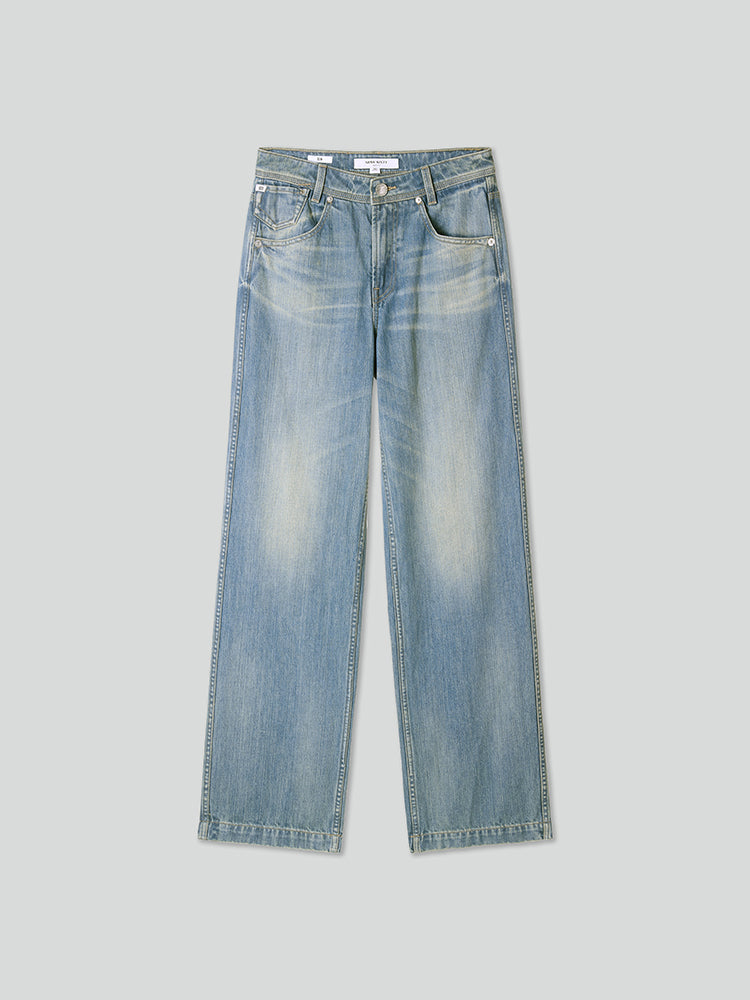 jeans mit gerader passform