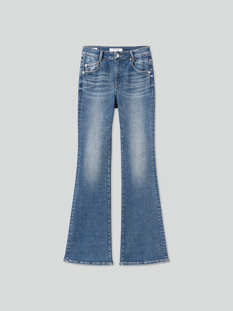 ausgewaschene schlagjeans