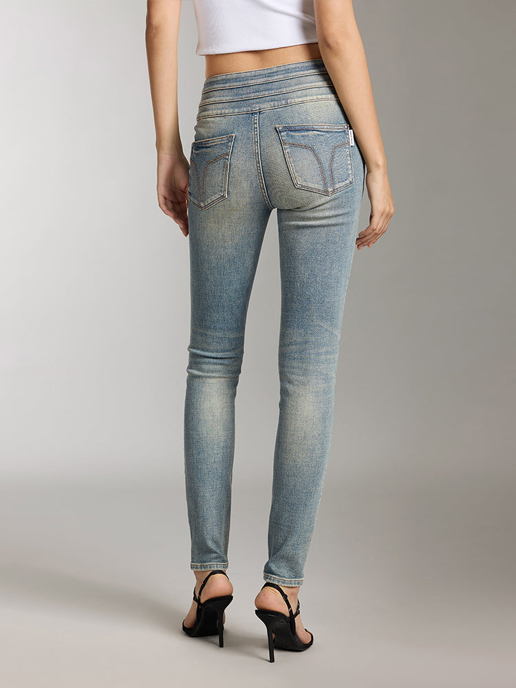 high waisted skinny jeans