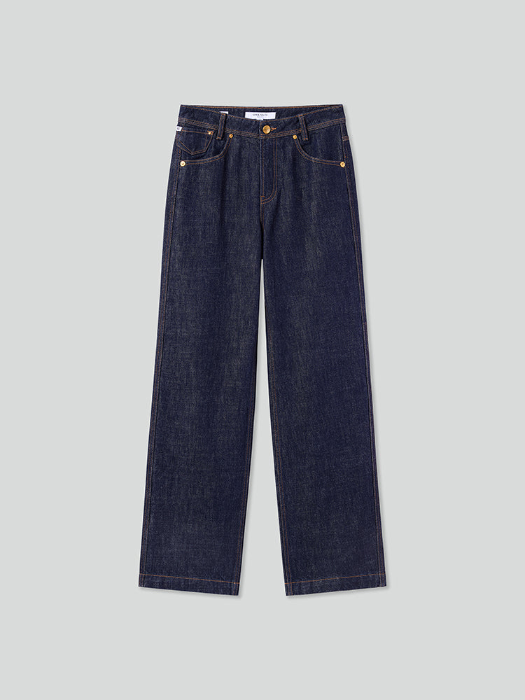 jeans mit gerader passform