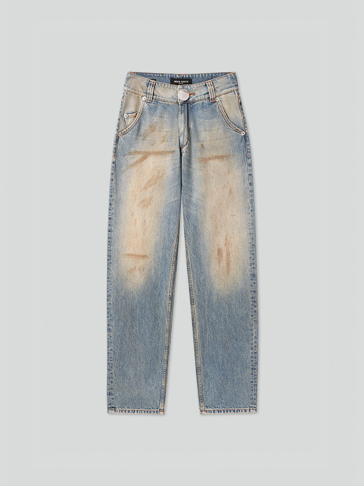 used-look-jeans im wasteland-stil