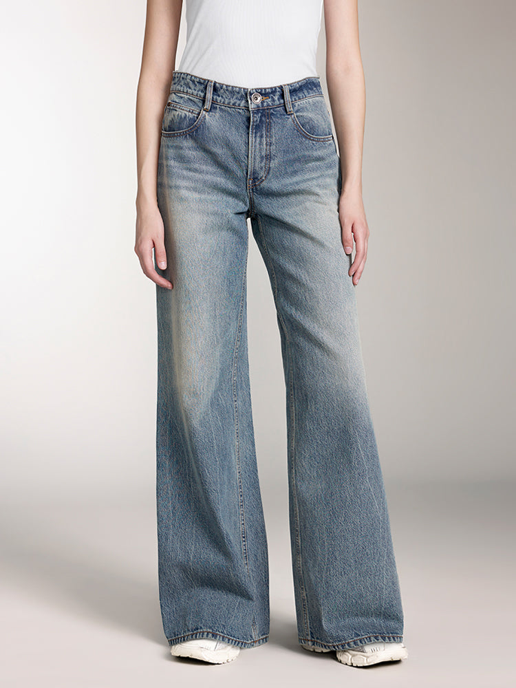 blaue hüftjeans