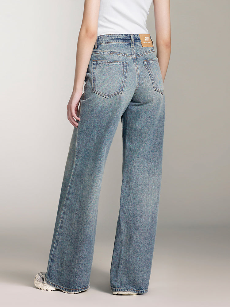 blaue hüftjeans