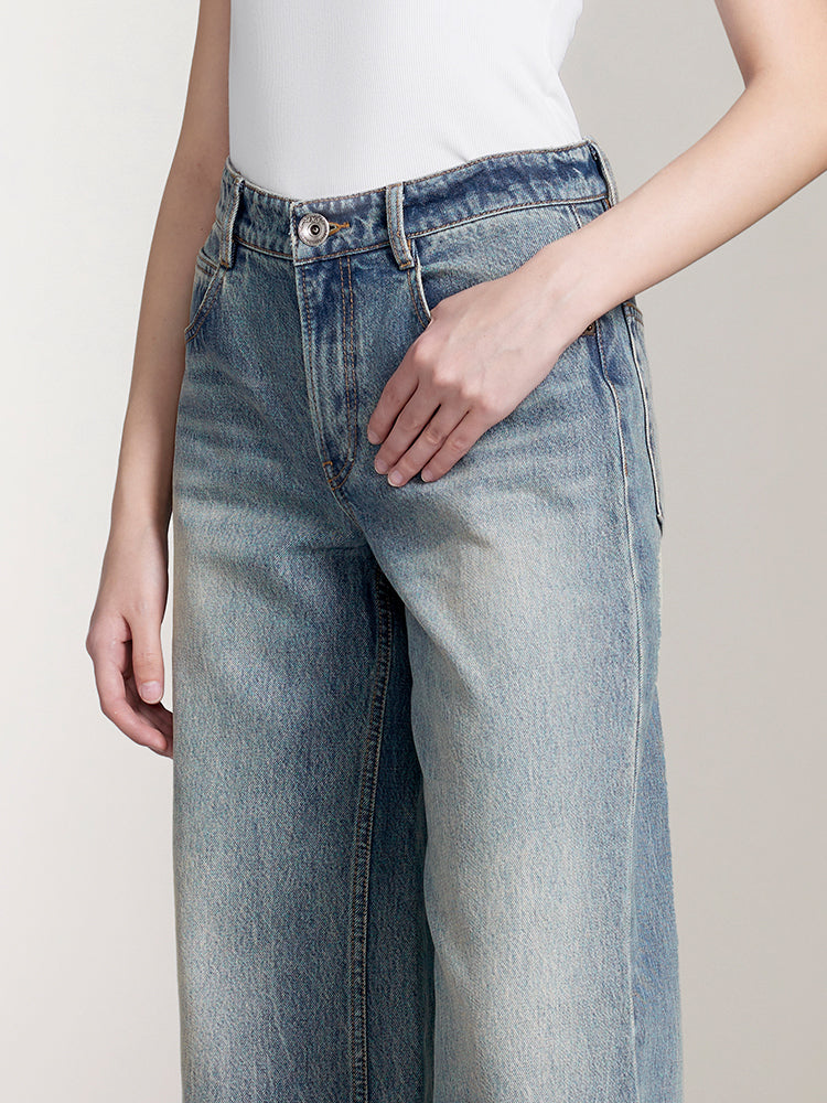 blaue hüftjeans