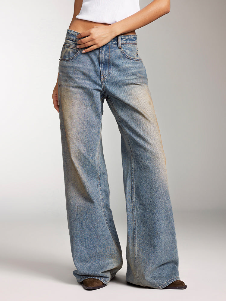 low-rise wasteland style jeans