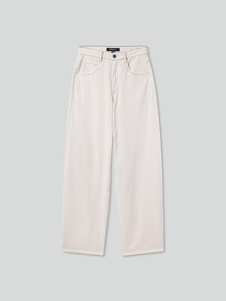 off-white jeans mit lockerer passform