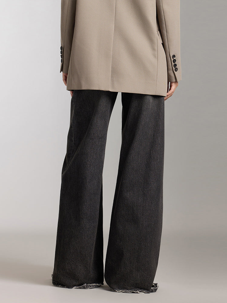 low rise wide leg jeans