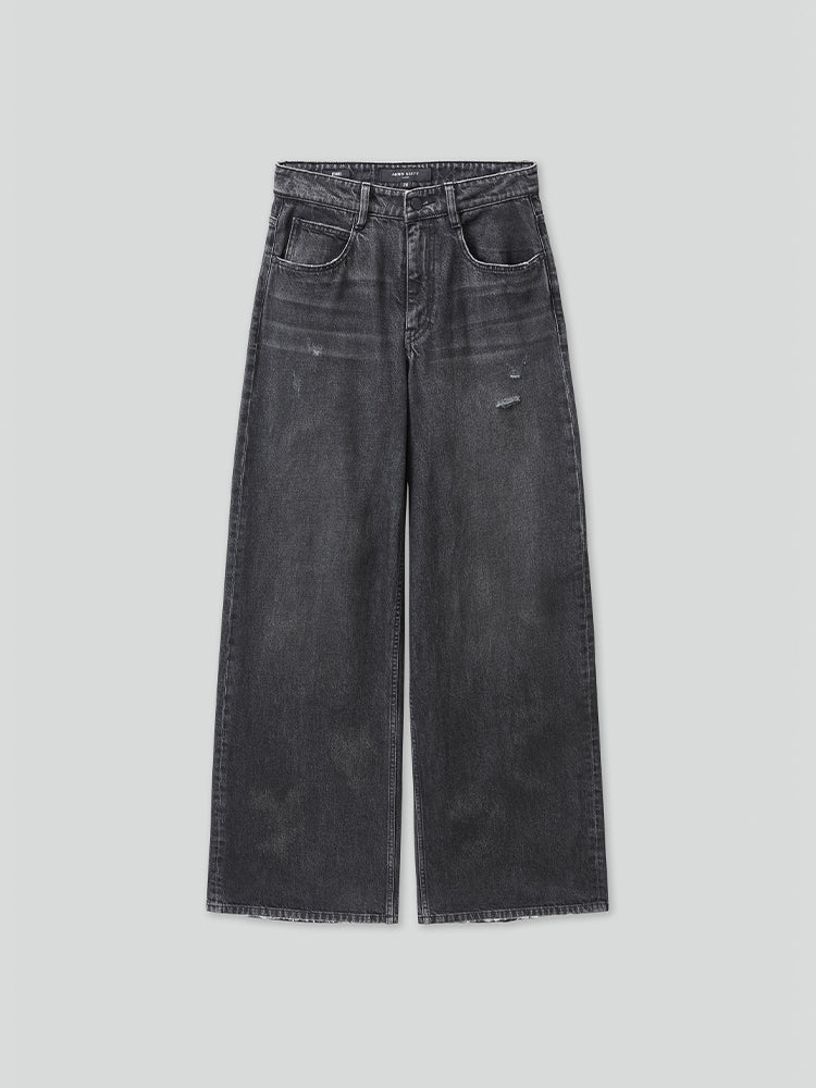 low rise wide leg jeans