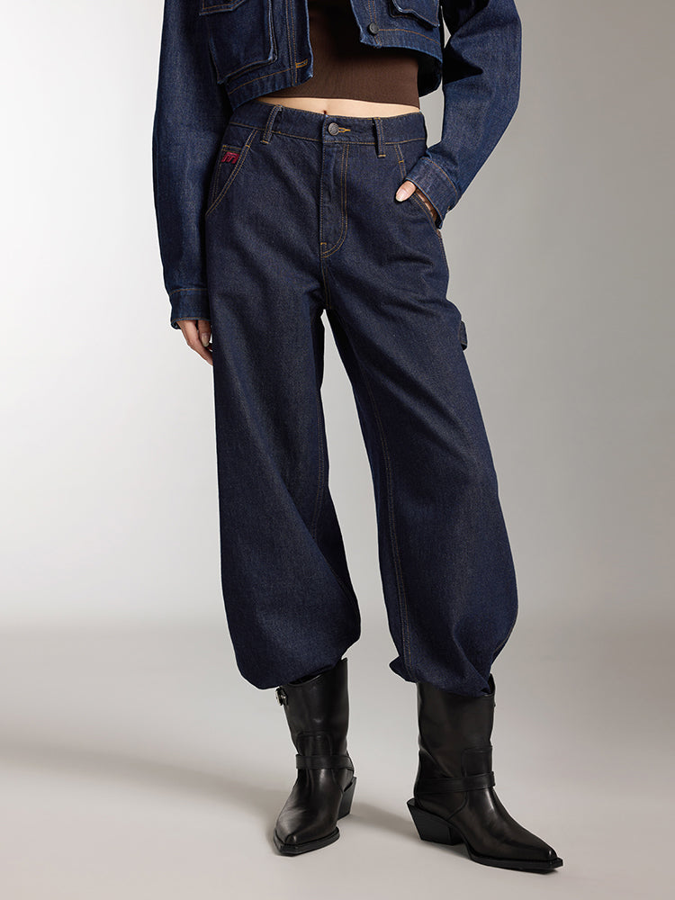funktionelle straight-jeans