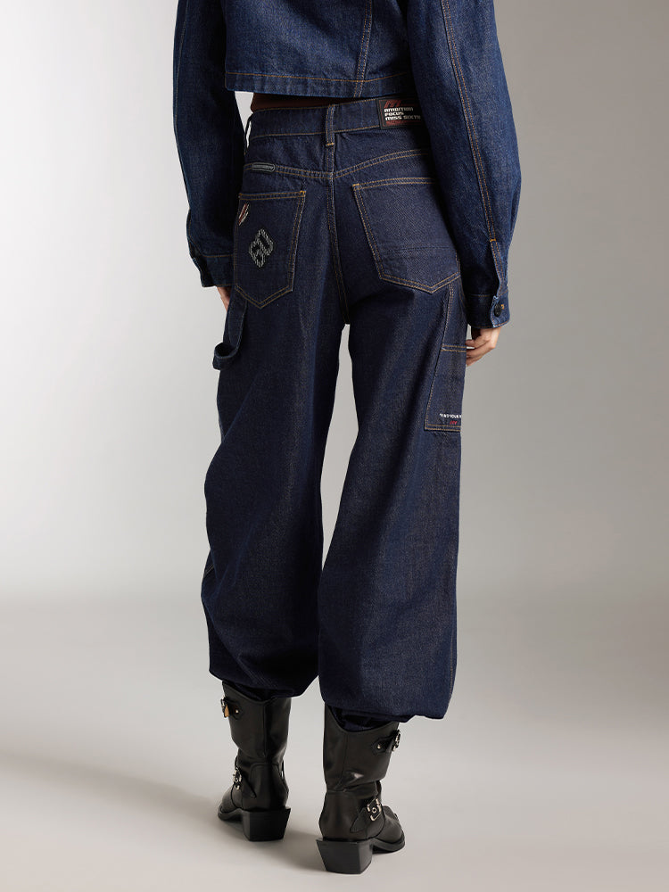 funktionelle straight-jeans