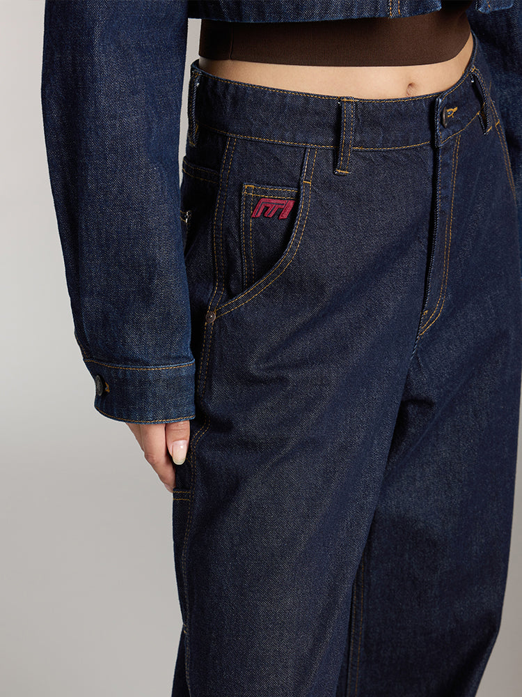 funktionelle straight-jeans