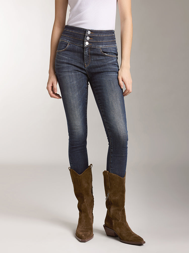 high waisted slim jeans