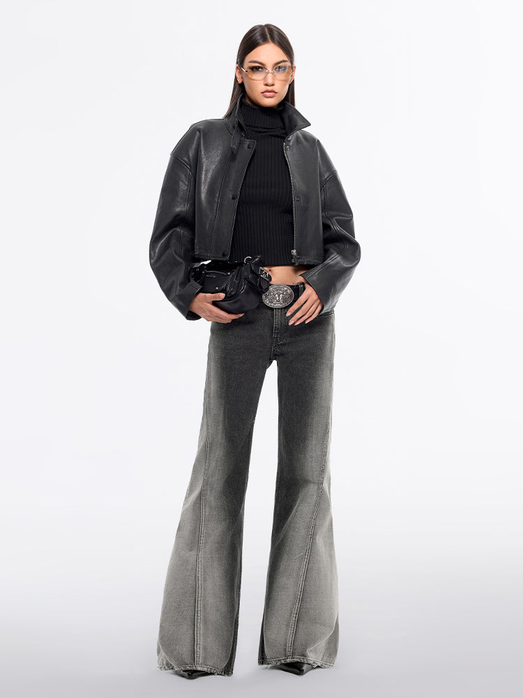 gradient bootcut jeans