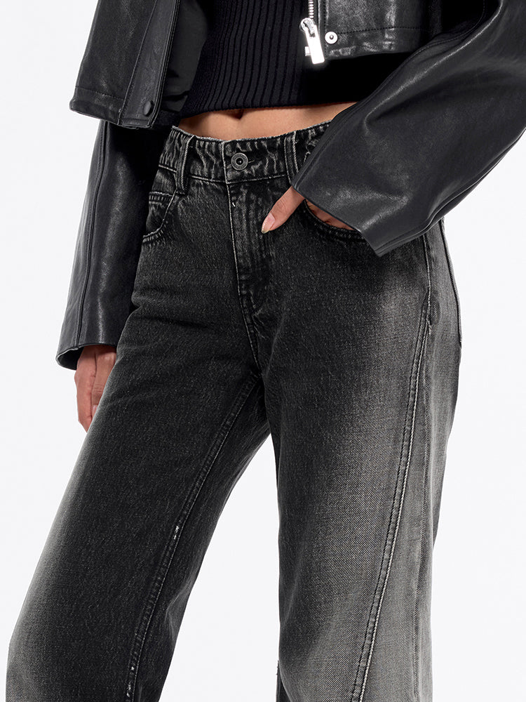 gradient bootcut jeans