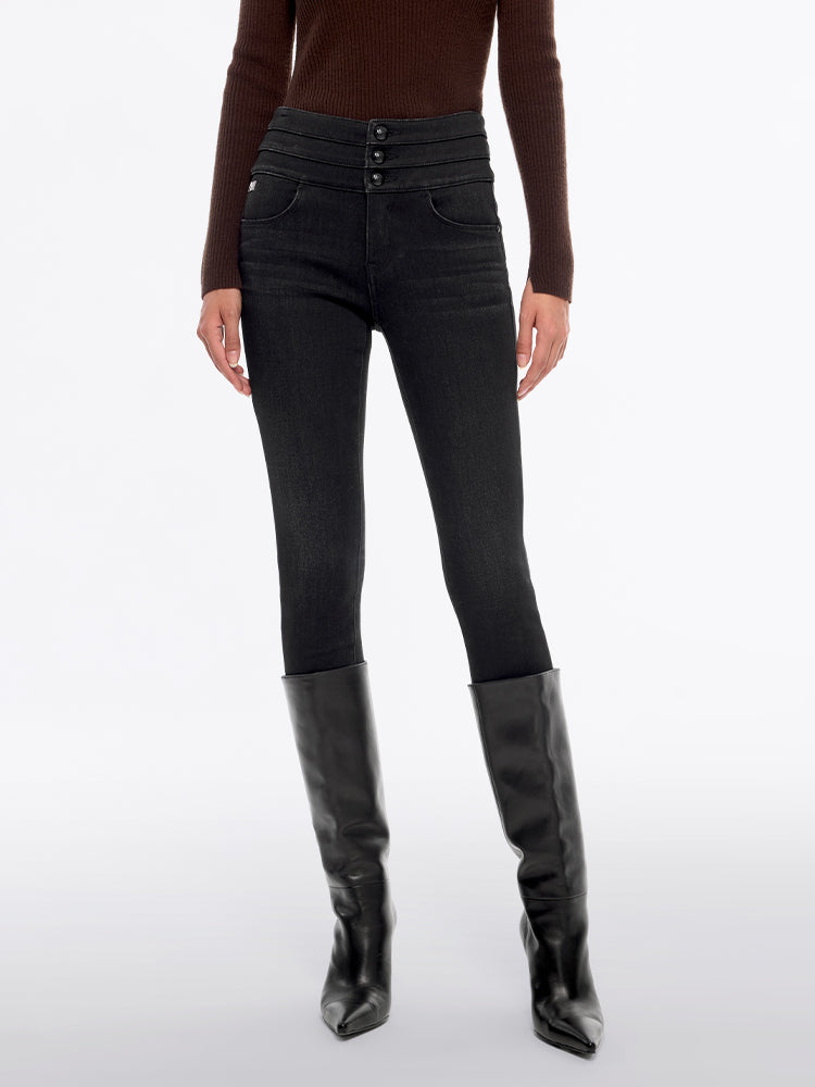high waisted skinny jeans