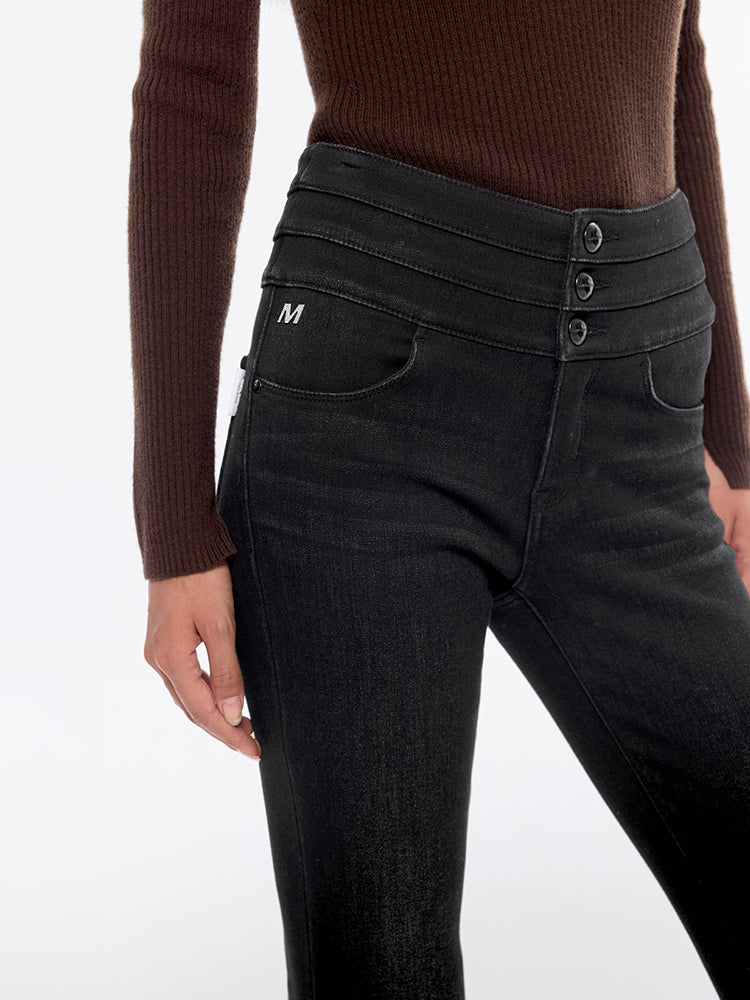 high waisted skinny jeans
