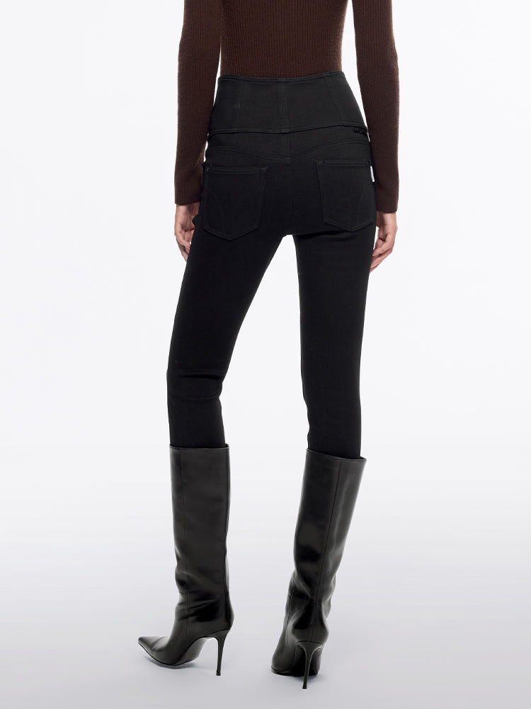 high waisted skinny jeans