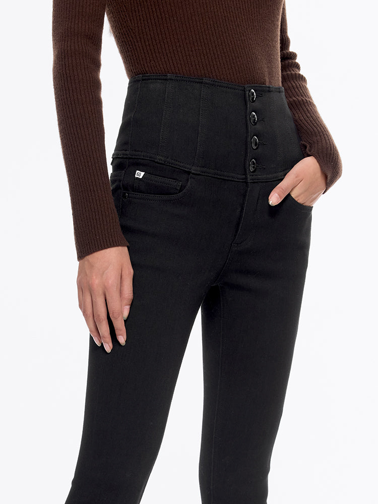 high waisted skinny jeans