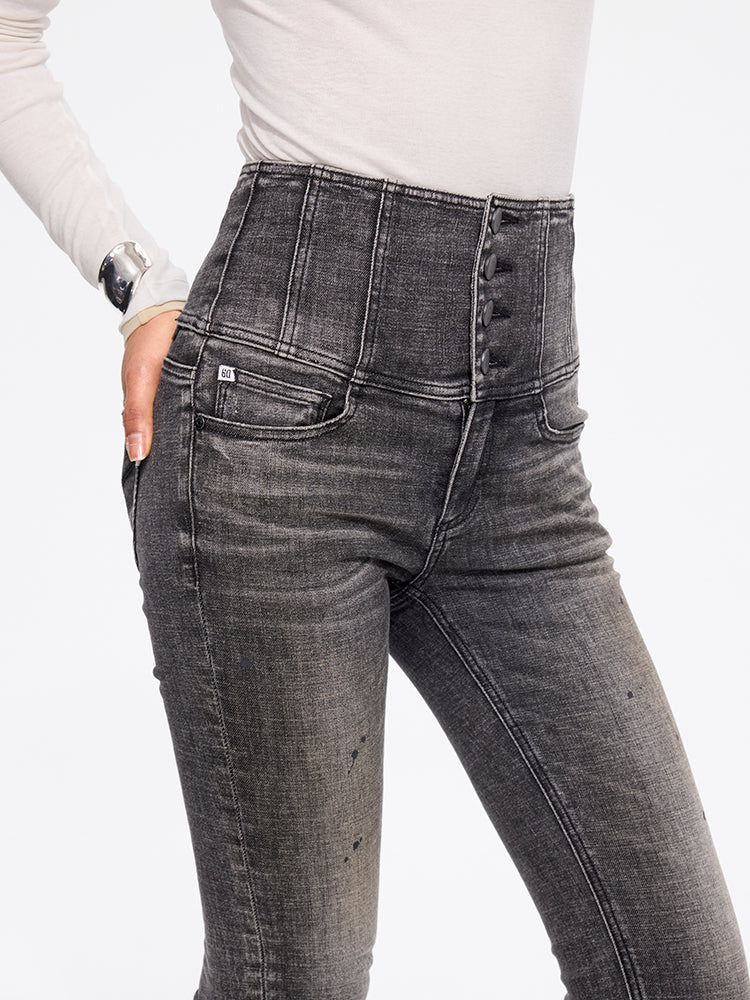 hochtaillierte slim-fit-jeans – glenda