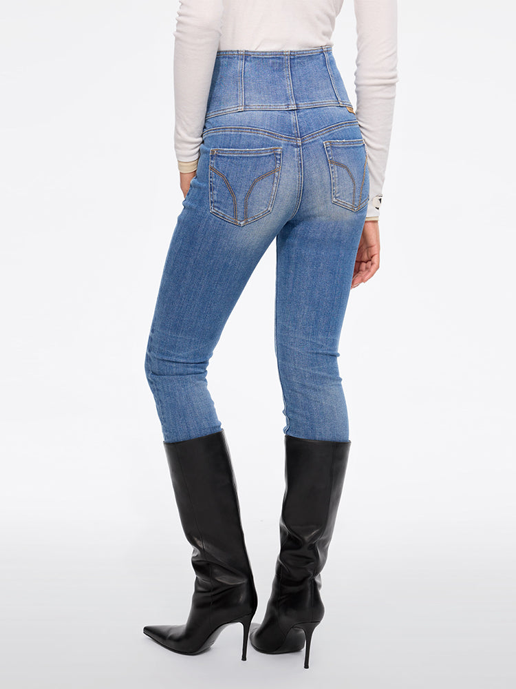 hochtaillierte slim-fit-jeans – glenda