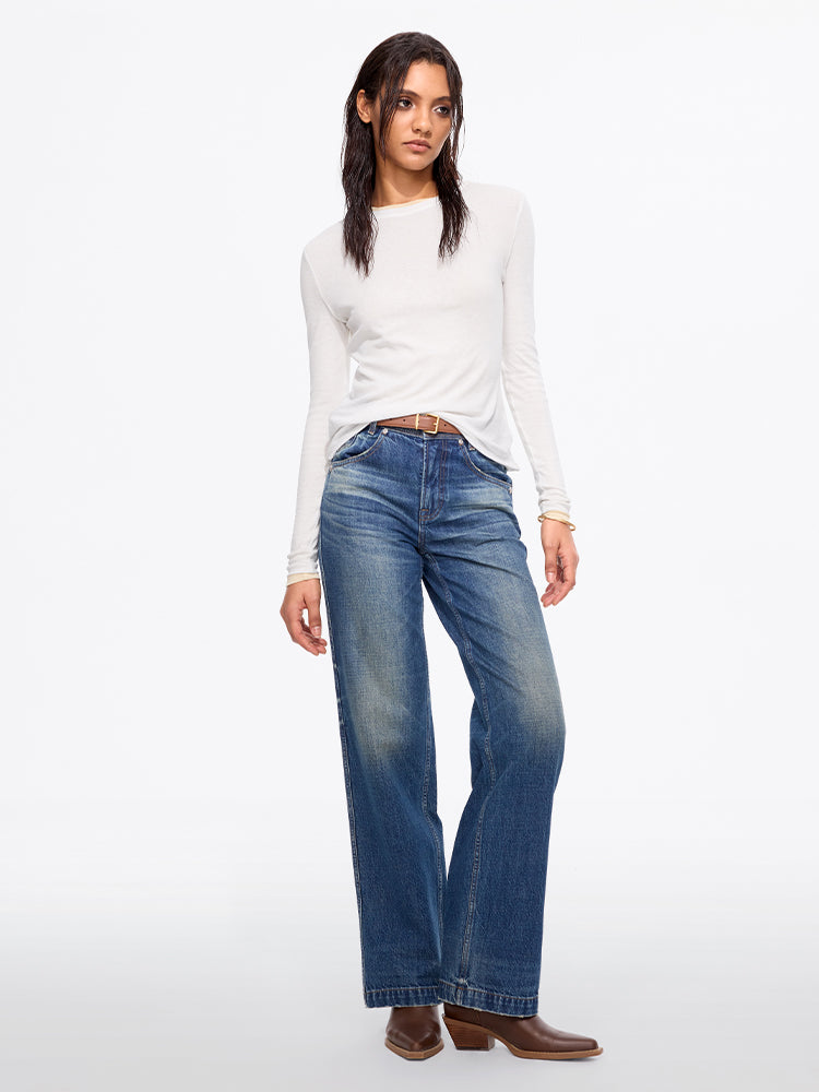 jeans mit geradem bein