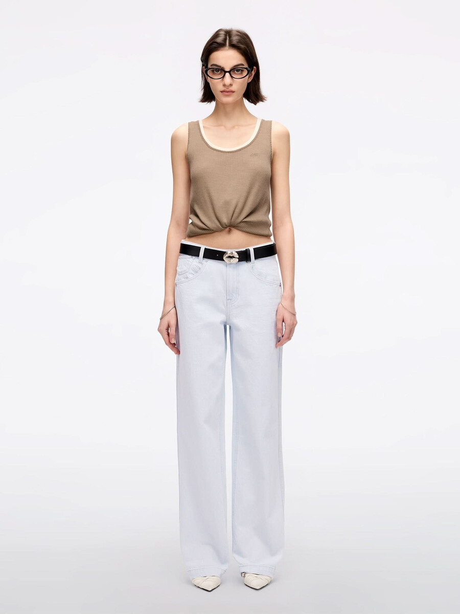 jeans mit gerader passform